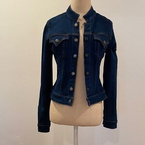 Frankie B. Y2K Dark Blue Jean Jacket